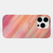 Modieuze Multi Kleur Gestreepte Textuur Aanpassen Case-Mate iPhone Case (Achterkant (horizontaal))