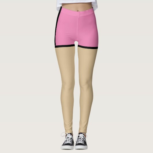 modieuze nep shorts l rits chic leggings (Voorkant)