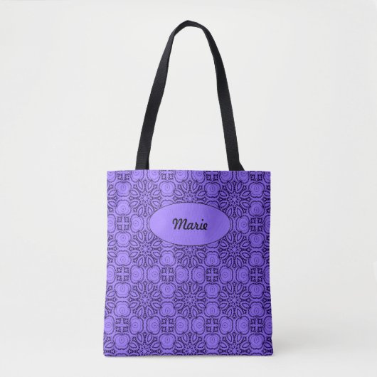 Modieuze patroon Canvas tas (Voorkant)