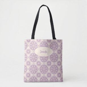 Modieuze patroon Canvas tas