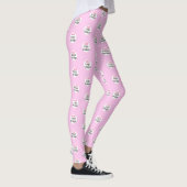 Modieuze Professionele Zakelijke Aangepaste Roze Leggings (Rechts)