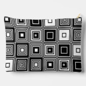 Modieuze Retro look zwart wit vierkant patroon Etui (Achterkant)