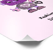 Modieuze robot baby slab foto afdruk (Hoek)