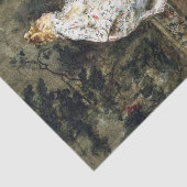 Modieuze schoonheid bewonderen zichzelf in de spie tissuepapier (Detail)