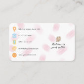 Modieuze Selfie Meisje QR Code Visitekaartje (Achterkant)