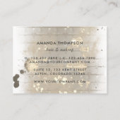 Modieuze selfie meisje visitekaartje (Achterkant)