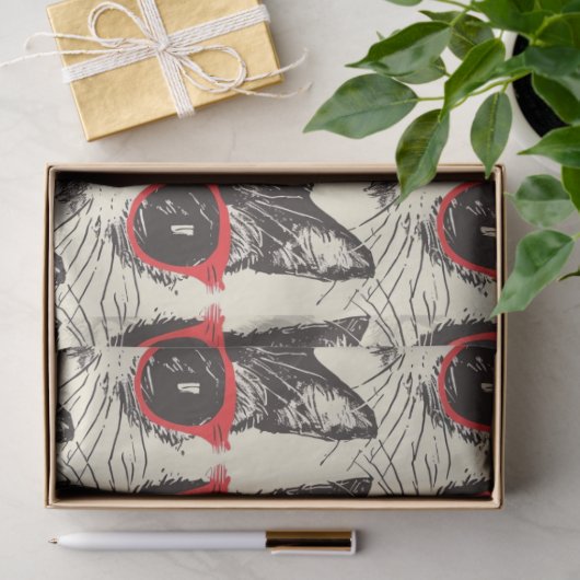 Modieuze Stijlvolle Waterverf Cat Decoupage Art Tissuepapier (Geschenk)