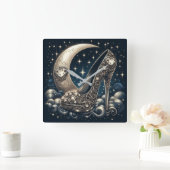 Modieuze Stiletto met halve maan, Vierkante Klok (Huis)