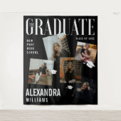 Modieuze Tijdschriftcover Collage Geïnspireerde Af Wandkleed (Voorkant)