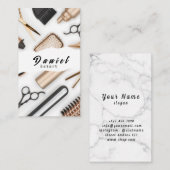 Modieuze trends en stijlvolle kapsels visitekaartje (Voorkant / Achterkant)