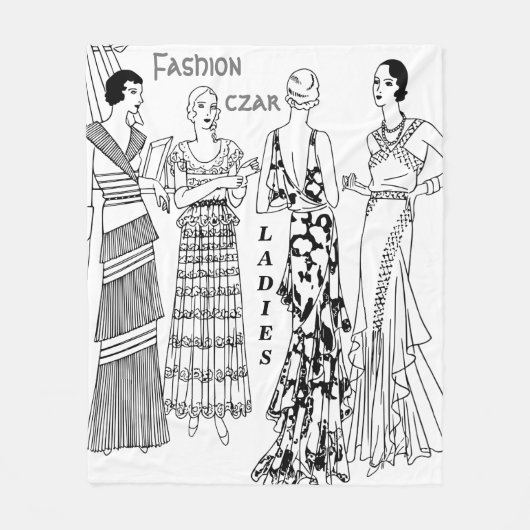 Modieuze tsaar, eenvoudige en chique dames fleece deken (Voorkant)