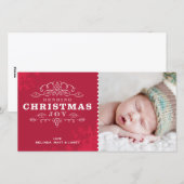 MODIEUZE VAKANTIE PHOTOCARD:: het verzenden van Feestdagenkaart (Voorkant / Achterkant)