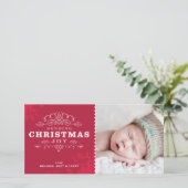 MODIEUZE VAKANTIE PHOTOCARD:: het verzenden van Feestdagenkaart (Staand voorkant)