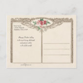 Modieuze Victoriaans moeder en dochter vakantie Feestdagenkaart (Achterkant)