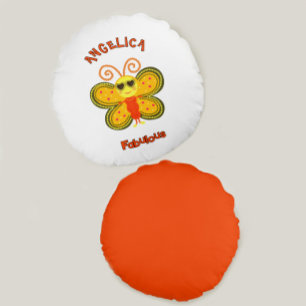 Modieuze vlinder rond kussen