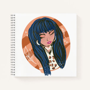 Modieuze Vrouw Beauty Fashionista Blogger    Schet Notitieboek