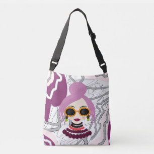 Modieuze vrouw crossbody tas
