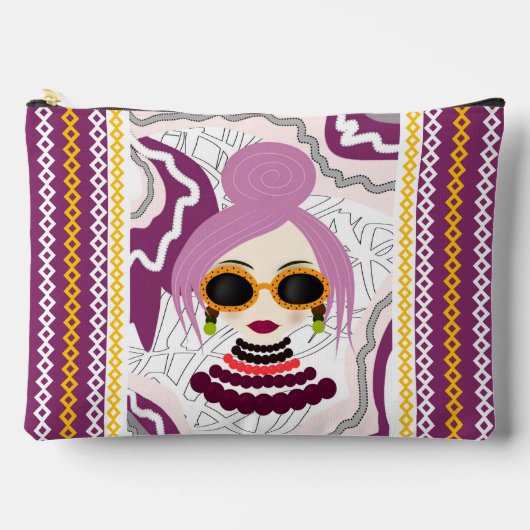 Modieuze vrouw etui (Voorkant)