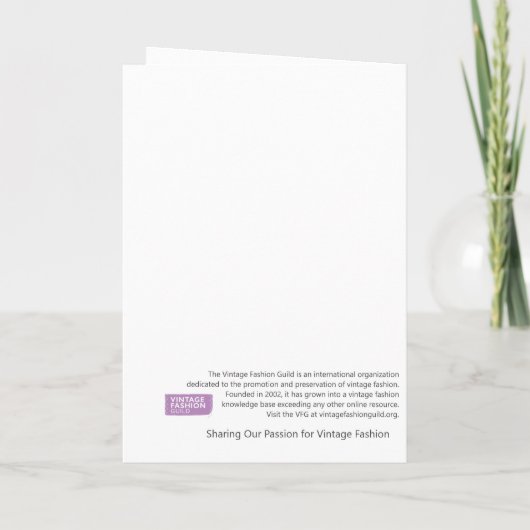  modieuze vrouw Holly 'Tis het seizoen Bedankkaart (Achterkant)