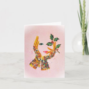  modieuze vrouw Holly 'Tis het seizoen Kaart