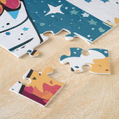 modieuze vrouw legpuzzel (Zijkant)