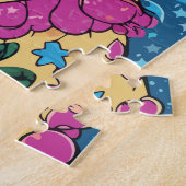 modieuze vrouw legpuzzel (Zijkant)