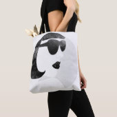 Modieuze vrouw zonnebril illustratie tote bag (Dichtbij)