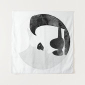 Modieuze vrouw zonnebril illustratie wandkleed (Voorkant (horizontaal))