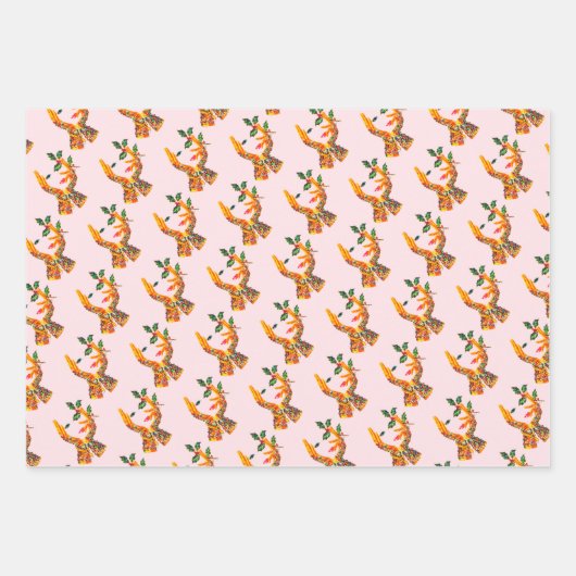 Modieuze  vrouwen Jingle All the Way Inpakpapier Vel (Voorkant 3)