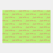 Modieuze  vrouwen Jingle All the Way Inpakpapier Vel (Voorkant 2)