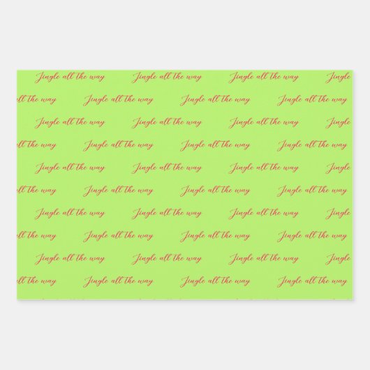 Modieuze  vrouwen Jingle All the Way Inpakpapier Vel (Voorkant 2)