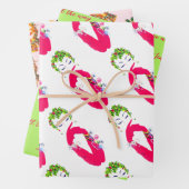 Modieuze  vrouwen Jingle All the Way Inpakpapier Vel (In situ)