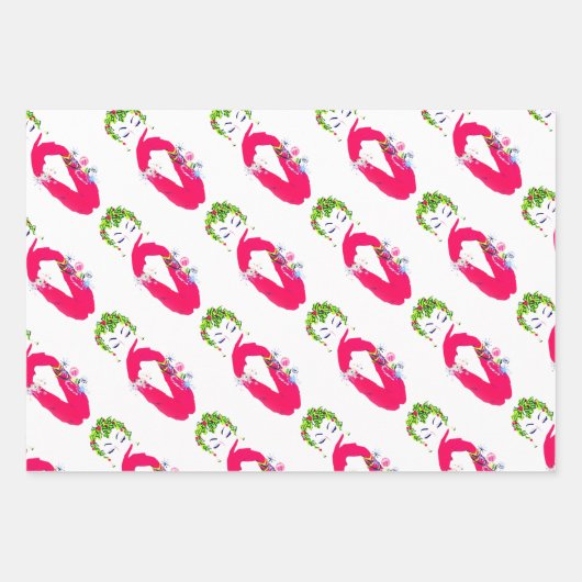 Modieuze  vrouwen Jingle All the Way Inpakpapier Vel (Voorkant)