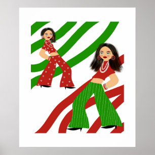 Modieuze vrouwen poster
