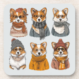 Modieuze Welsh Corgi Honden Bier Onderzetter