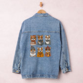 Modieuze Welsh Corgi Honden Denim Jacket (Hangar)