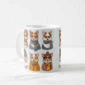 Modieuze Welsh Corgi Honden Koffiemok (Voorkant links)