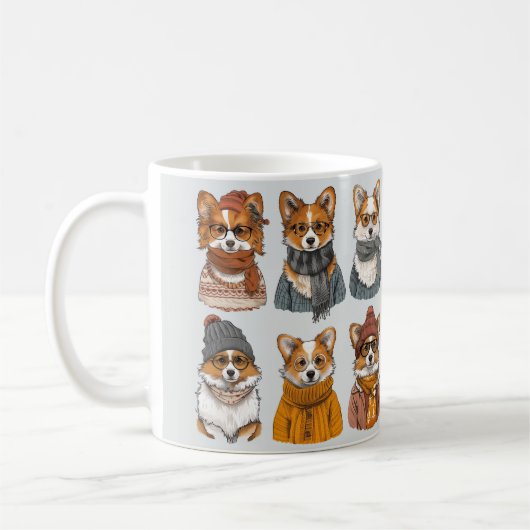 Modieuze Welsh Corgi Honden Koffiemok (Links)