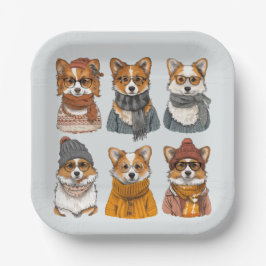 Modieuze Welsh Corgi Honden Papieren Bordje