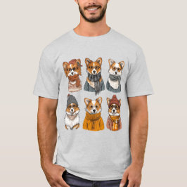 Modieuze Welsh Corgi Honden T-shirt