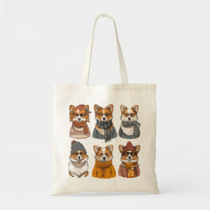 Modieuze Welsh Corgi Honden Tote Bag