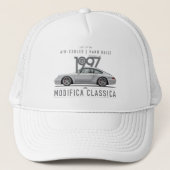 Modifica Classica | 1997 Carrera 4S Arctic Silver Trucker Pet (Voorkant)