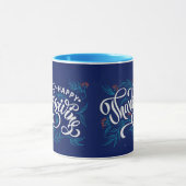 modificeerbare tekst over pompoen voor Thanksgivin Mok (Midden)