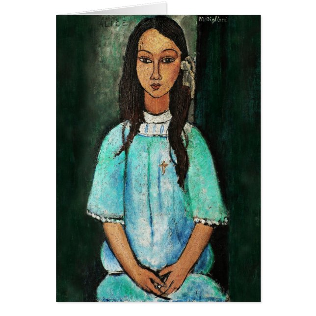 Modigliani Alice  Fine Art Painting (Voorkant)