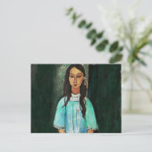 Modigliani Alice  Fine Art Painting Briefkaart (Staand voorkant)