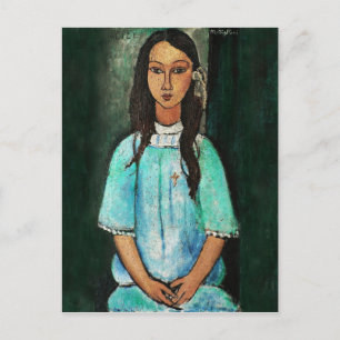 Modigliani Alice  Fine Art Painting Briefkaart