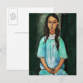 Modigliani Alice Fine Art Painting Briefkaart (Voorkant / Achterkant)