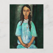 Modigliani Alice Fine Art Painting Briefkaart (Voorkant)