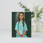Modigliani Alice Fine Art Painting Briefkaart (Staand voorkant)