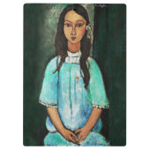Modigliani Alice Fine Art Painting Klembord (Achterkant)